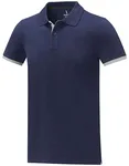 Elevate Life Poloshirt Morgan mit Kontrastdetails für Herren, Navy/Heather Grey S, EL38110 – Bild 2