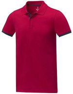 Elevate Life Poloshirt Morgan mit Kontrastdetails für Herren – Red/Navy