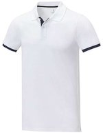 Elevate Life Poloshirt Morgan mit Kontrastdetails für Herren – White/Navy