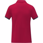 Elevate Life Cotton Polo with Contrast Details, Black/Heather Grey XS, EL38111 – image 4