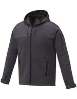 Elevate Life Softshelljacke "Men's Match" atmungsaktiv für Herren – Storm Grey