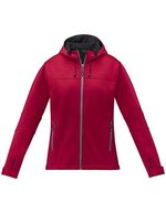 Elevate Life Softshelljacke mit 2-Wege-Reißverschluss für Damen – Red
