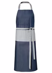 Exner Denim Bib Apron 2-Tone with Pocket, Navy/Light Blue 75 x 100 cm, EX127 – image 3