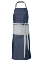 Exner Tablier à bavette en jeans bicolore avec poche, Navy/Light Blue 75 x 100 cm, EX127 – Bild 3