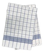 Exner Kariertes Geschirrtuch 10er Pack Baumwolle, White-Blue Checked 50 x 70 cn, EX153 – Bild 1