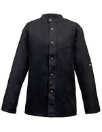 Exner Kochjacke Bikerstyle mit Armtasche, Black XS, EX225 – Bild 1