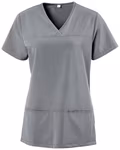 Exner Schlupfkasack X-Top mit V-Ausschnitt für Damen, Black XS, EX280 – Bild 3