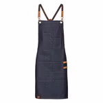 Exner Kinderlatzschürze Denim mit Taschen, Navy 60 x 45 cm, EX284 – Bild 3