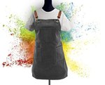 Exner Kinderlatzschürze Canvas mit Taschen, Graphite 60 x 45 cm, EX287 – Bild 1