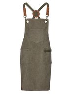 Exner Kinderlatzschürze Canvas mit Taschen, Graphite 60 x 45 cm, EX287 – Olive