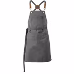 Exner Latzschürze mit PU-Leder-Verzierung, Graphite 80 x 70 cm, EX288 – Bild 3