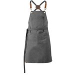 Exner Latzschürze mit PU-Leder-Verzierung, Graphite 80 x 70 cm, EX288 – Bild 3