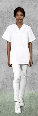 Exner Unisex Schlupfkasack. Soft Touch White XS (EX299), EX299 – Bild 1
