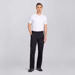 Exner Pantaloni da Cuoco con Pinces e Tasche, Black 44, EX300 – immagine 2