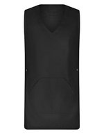 Exner Überwurfschürze Soft-Touch V-Ausschnitt – Black