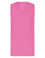 Exner Überwurfschürze Soft-Touch V-Ausschnitt – Hot Pink