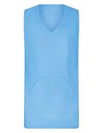 Exner Überwurfschürze Soft-Touch V-Ausschnitt, Black I (36-42), EX347 – Bleu clair