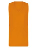 Exner Überwurfschürze Soft-Touch V-Ausschnitt, Black I (36-42), EX347 – Orange