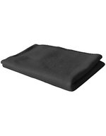 Exner Fleecedecke mit Zierstich-Rand – Black