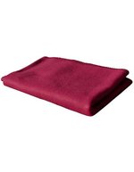 Exner Fleecedecke mit Zierstich-Rand – Bordeaux