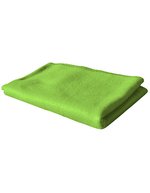Exner Fleecedecke mit Zierstich-Rand – Lemon Green