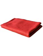 Exner Fleecedecke mit Zierstich-Rand – Red