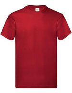 Fruit of the Loom Original T-Shirt mit Rundhalsausschnitt – Brick Red