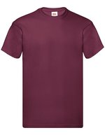 Fruit of the Loom Original T-Shirt mit Rundhalsausschnitt – Burgundy