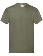 Fruit of the Loom Original T-Shirt mit Rundhalsausschnitt, Black XXL, F110 – Classico Oliva