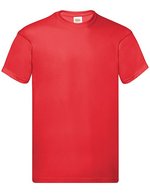 Fruit of the Loom Original T-Shirt mit Rundhalsausschnitt, Black XXL, F110 – Rosso