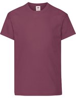 Fruit of the Loom T-Shirt 100% Baumwolle, Rundhals für Kinder, White 104, F110K – Bordeaux