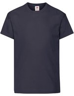 Fruit of the Loom T-Shirt 100% Baumwolle, Rundhals für Kinder, White 104, F110K – Profond Marine