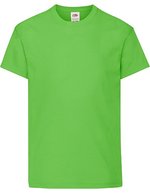Fruit of the Loom T-Shirt 100% Baumwolle, Rundhals für Kinder, White 104, F110K – Citron vert