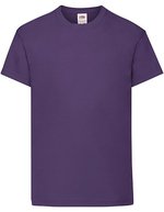 Fruit of the Loom T-Shirt 100% Baumwolle, Rundhals für Kinder, White 104, F110K – Violet