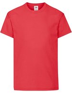 Fruit of the Loom T-Shirt 100% Baumwolle, Rundhals für Kinder, White 104, F110K – Rouge