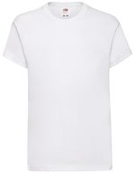 Fruit of the Loom T-Shirt 100% Baumwolle, Rundhals für Kinder – White
