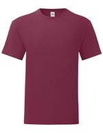 Fruit of the Loom Iconic T-Shirt 100% Baumwolle, Fashion Fit – Burgundy
