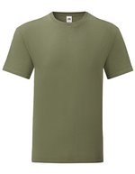 Fruit of the Loom Iconic T-Shirt 100% Baumwolle, Fashion Fit, Natural M, F130 – Classic Olive