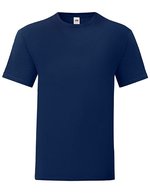 Fruit of the Loom Iconic T-Shirt 100% Baumwolle, Fashion Fit, Natural M, F130 – Navy