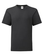 Fruit of the Loom Kids' Iconic T-Shirt Slim-Passform Baumwolle – Black