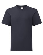 Fruit of the Loom Kids' Iconic T-Shirt Slim-Passform Baumwolle – Deep Navy