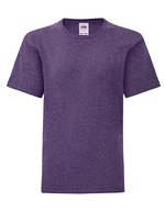 Fruit of the Loom Kids' Iconic T-Shirt Slim-Passform Baumwolle, White 104, F130K – Chine Violet