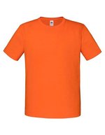 Fruit of the Loom Kids' Iconic T-Shirt Slim-Passform Baumwolle, White 104, F130K – Orange