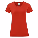 Fruit of the Loom T-Shirt Iconic – Cotone, Girocollo da Donna, White XS, F131 – immagine 3