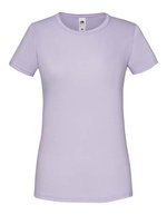 Fruit of the Loom T-Shirt Iconic – Baumwolle, Rundhals für Damen, White XS, F131 – Morbido Lavanda
