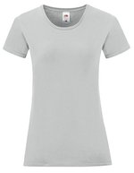Fruit of the Loom T-Shirt Iconic – Baumwolle, Rundhals für Damen, White XS, F131 – Zinco (Unito)