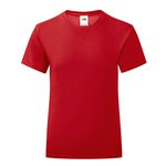 Fruit of the Loom Mädchen T-Shirt Iconic, Baumwolle, tailliert, White 128, F131K – Bild 3