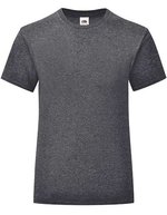 Fruit of the Loom Mädchen T-Shirt Iconic, Baumwolle, tailliert – Dark Heather Grey