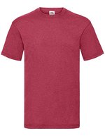 Fruit of the Loom Valueweight T Black S (F140), F140 – Vintage Heather Red
