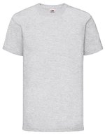 Fruit of the Loom Kids´ Valueweight T Natural 128 (F140K), F140K – Chine Gris